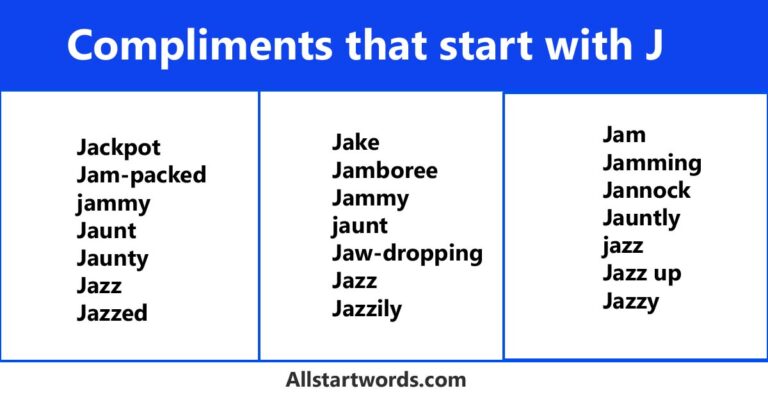 compliments-that-start-with-j